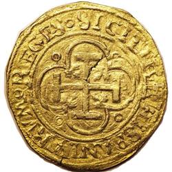 Spain: Carlos & Juana gol Escudo ND (1516-56, Se