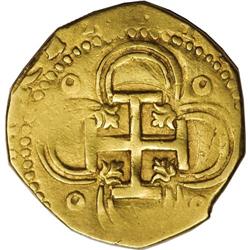 Spain: Philip II gold cob 2 Escudos 1594 Seville
