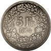 Image 2 : Switzerland: Confederation. 5 Francs 1874-B, KM-
