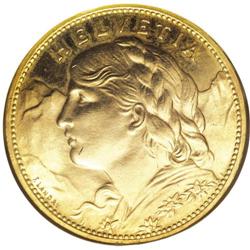 Switzerland: Confederation. Gold 100 Francs 1925