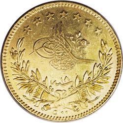 Turkey: Abdul Mejid gold 500 Piastres 1255AH Yea