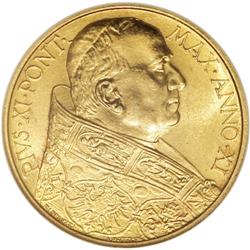 Vatican: Pius XI gold 100 Lire 1932, KM-9, Year