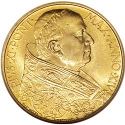 Vatican: Pius XI gold 100 Lire 1935, KM-9, Year
