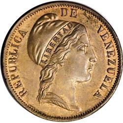 Venezuela: Republic Centavo 1852, KM-Y6, choice