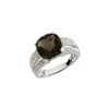 Image 1 : Smokey Quartz and Diamond Ring