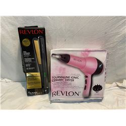 Revlon straightener and hair blower