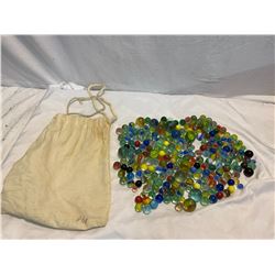 Marbles and bag