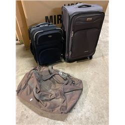 2 suite cases and bag