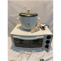 Toaster oven and rice cooker