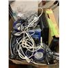 Image 1 : Box of lights and electronics