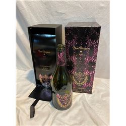 Dom Perignon bottle and case empty