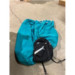 2 Canvas bags and backpack