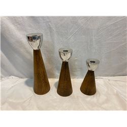 3 Candle holders