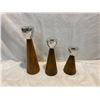Image 1 : 3 Candle holders