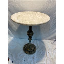 Marble top side table