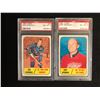 Image 1 : 1967 TOPPS GRADED HOCKEY CARD LOT (MARSHALL, BERGMAN)