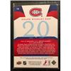 Image 2 : 2008-09 UD MONTREAL CANADIEN CENTENNIAL #196 GUY LAFLEUR SIGNED