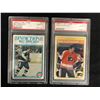 Image 1 : 1982 O-PEE-CHEE GRADED HOCKEY CARD LOT (DERLAGO, FLOCKHART)