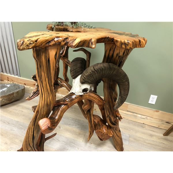 Sculpted, Reclaimed Root Ball Table