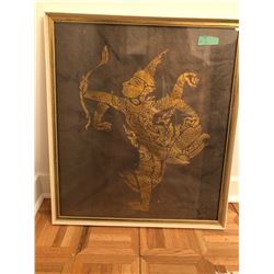 Framed Thai Embossed Paper