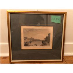 Vienr of Konigsberg from the River Pregel, by A.G. Vickens & H. Wallis 11.5” x 10.5", Katz on the Rh