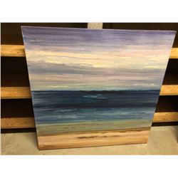 Canvas art, ocean, beach and sky