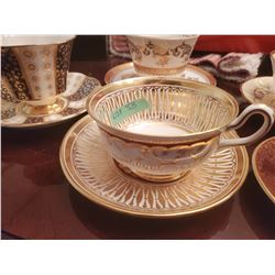 Misc. Bone China Tea Cups & Saucers - 2 Matching  & all have Saucers