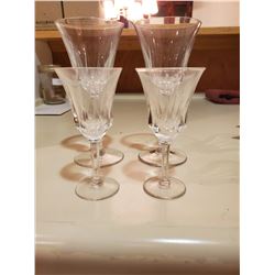 12 Small Crystal Goblets - Various Sizes