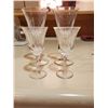 Image 1 : 12 Small Crystal Goblets - Various Sizes