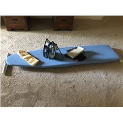 Ironing Board & Vintage Iron & Vintage Clothing Steamer