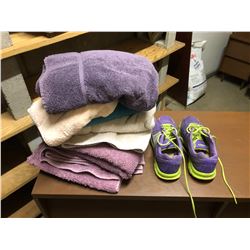 Towels & Pair of Ladies Running Shoes