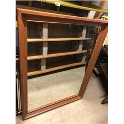 Large & Small Wood Framed Mirrors