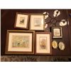 Image 1 : Glen Huser Framed Drawings and Watercolor Paintings x 6 pieces
