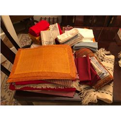 Assortment of Table Linens - Table Cloths, Placematts, Serviettes