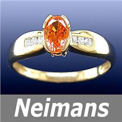 Top Gem Certified 2.00 ct Tourmaline & Diamond Ring 14k