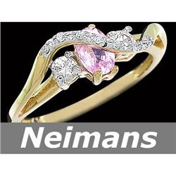 Gem .50 ct Emerald & Diamond Ring 14k Gold USGL