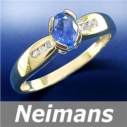 Finest 2.00 ct Certified Sapphire & VS Diamond Ring 14K