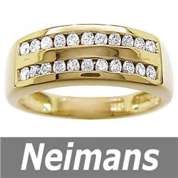 Men's 1.75 ct Certified Peridot & VS Diamond Gents Ring