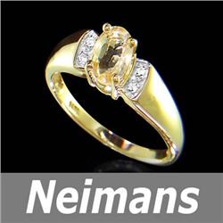 Certified .75ct Blue Diamond & VS Diamond Cocktail Ring