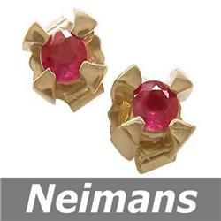 Antique 1.50 ct Emerald & VS Diamond Ring 14kt Gold