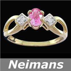 Certified .75 ct Yellow & White Diamond Cocktail Ring