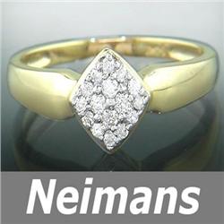 Mens 1.25ct Blue Diamond, Sapphire & White Diamond Ring