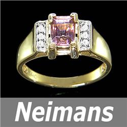 Certified 1.25 ct SI3 Diamond Stud Earrings 14kt Gold