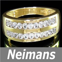 Certified 3.50 ct Sapphire & VS Diamond Eternity Ring