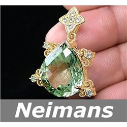 Certified 11.75 ct Certified Emerald & Diamond Ring 14k