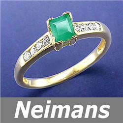 Vintage 4.00 ct Orange Sapphire & Diamond Ring 14K Gold