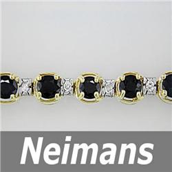 Vintage 4.50 ct Pink Gem Tourmaline & Sapphire Ring 14K