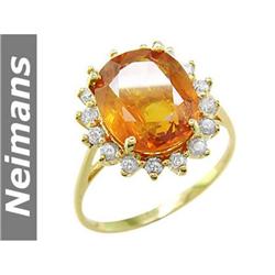 USGL Certified .50 ct Citrine Stud Earrings 14kt Gold
