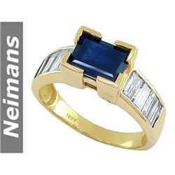 Antique 3.00 ct Gem Certified Sapphire Ring 14kt Gold