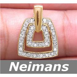 Certified .50 ct Aquamarine Solitaire Pendant 14kt Gold